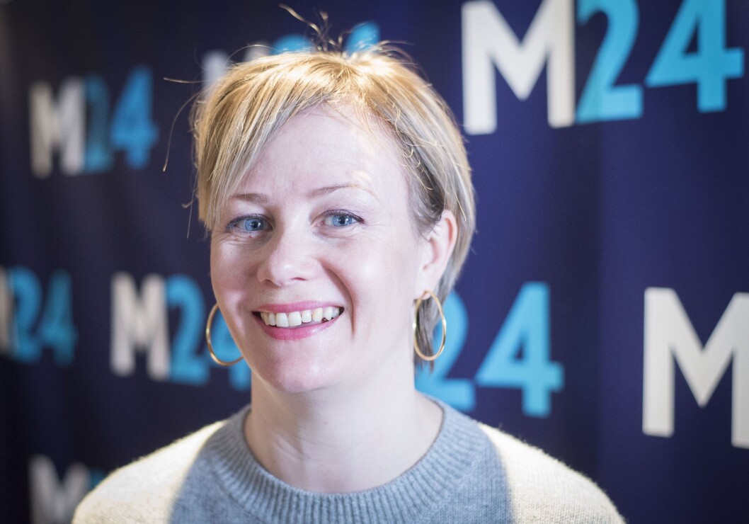 Programleder Sigrid Sollund i NRK. Programleder Sigrid Sollund i NRK.