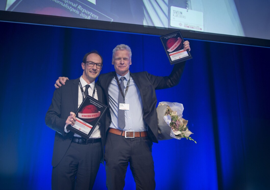 VGs Ronny Berg, Stian Eisenträger og Espen Rasmussen vinner årets IR-pris. VGs Ronny Berg, Stian Eisenträger og Espen Rasmussen vinner årets IR-pris.