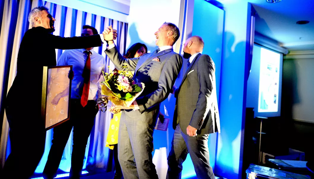 Lokalavisen Lister ved redaktør Sveinung W. Jensen & co tok i mot den gjeve prisen Årets lokalavis i Bodø lørdag kveld.