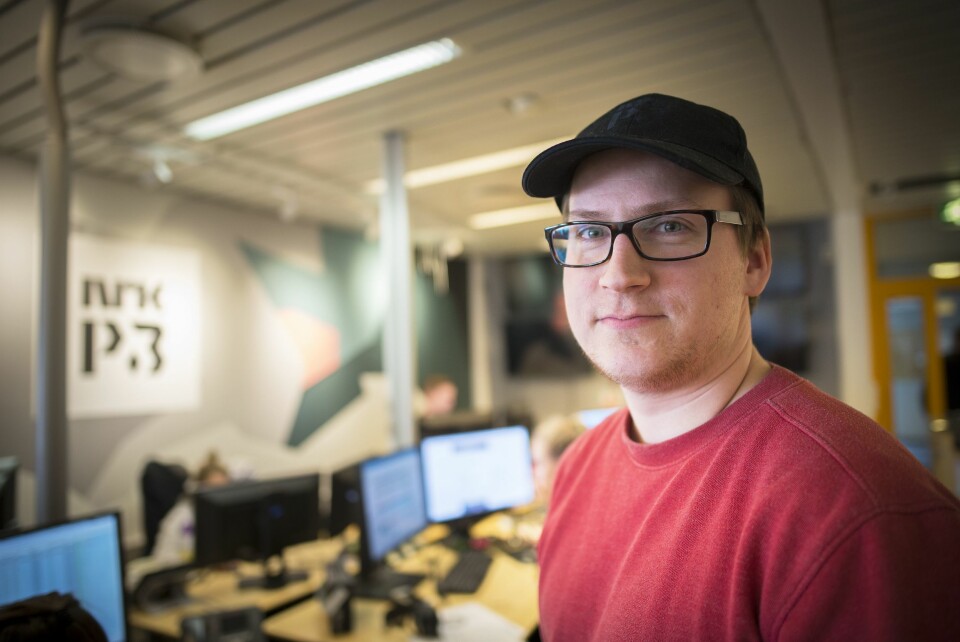 Fungerende redaksjonssjef Ole Marius Trøen i NRK P3nyheter - her fra sine kontorer på Tyholt i Trondheim.