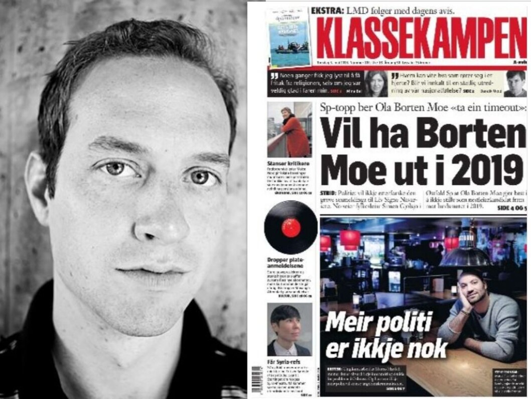 Simen Tallaksen er ny nyhetssjef i Klassekampen. Simen Tallaksen er ny nyhetssjef i Klassekampen.