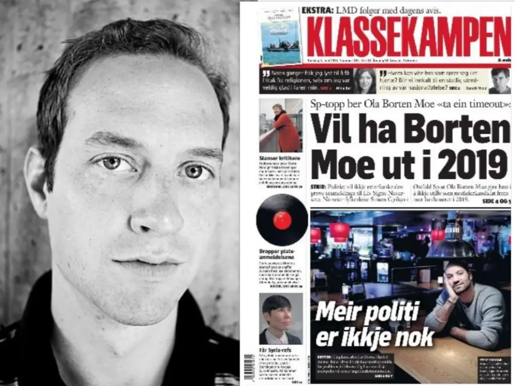 Simen Tallaksen er ny nyhetssjef i Klassekampen. Simen Tallaksen er ny nyhetssjef i Klassekampen.