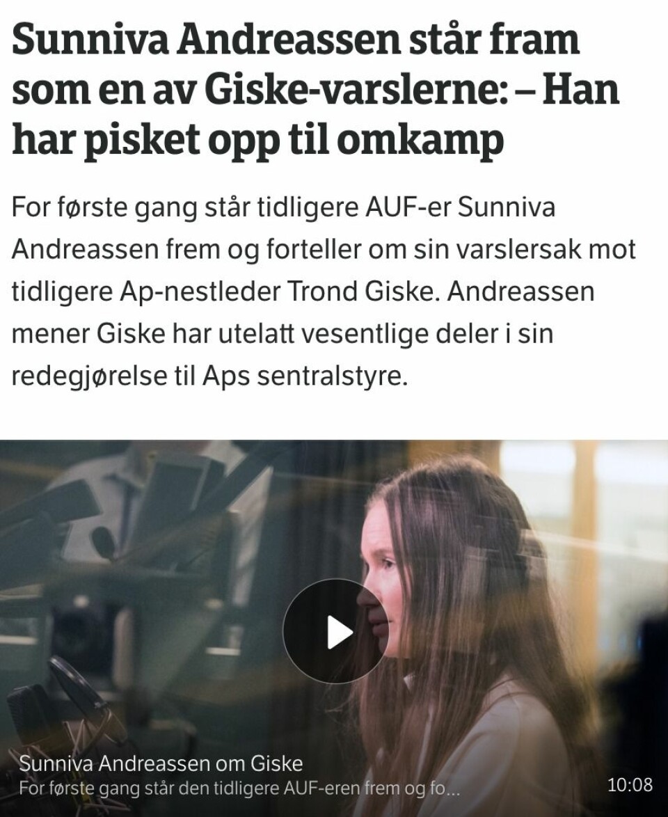 Fra NRK.no og Dagsnytt Atten i februar.