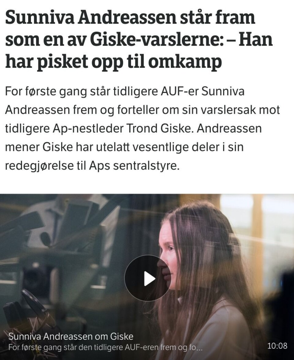 Fra NRK.no og Dagsnytt Atten i februar. Fra NRK.no og Dagsnytt Atten i februar.