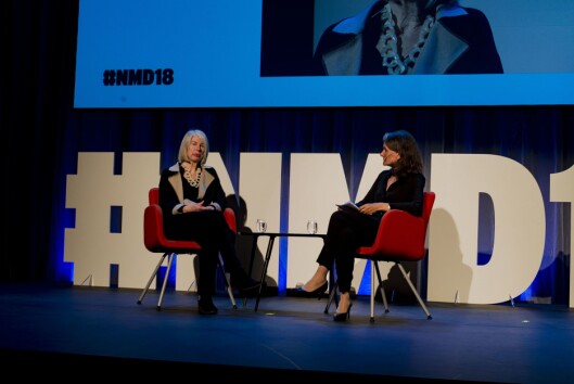 Rebecca Corbett og VGs Hanne Skartveit i Bergen. Rebecca Corbett og VGs Hanne Skartveit i Bergen.