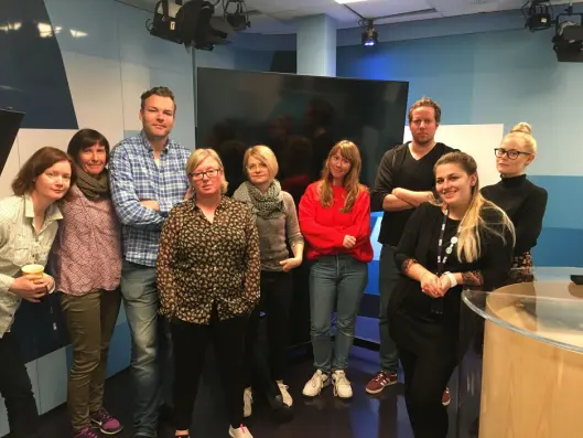 Ansatte i NRK Nordland er spente på utfallet av riksmeklingen. Bildet er fra tirsdag morgen. Ansatte i NRK Nordland er spente på utfallet av riksmeklingen. Bildet er fra tirsdag morgen.
