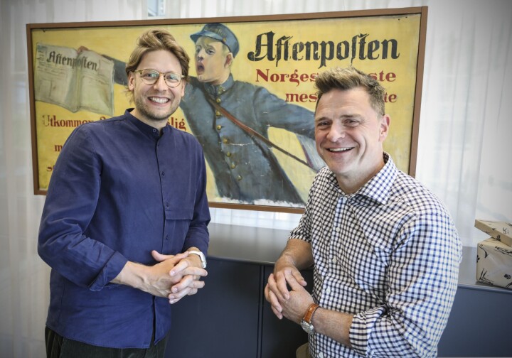 Aftenposten-sjef Espen Egil Hansen er glad for å hente Constantin Eberle til Akersgata.