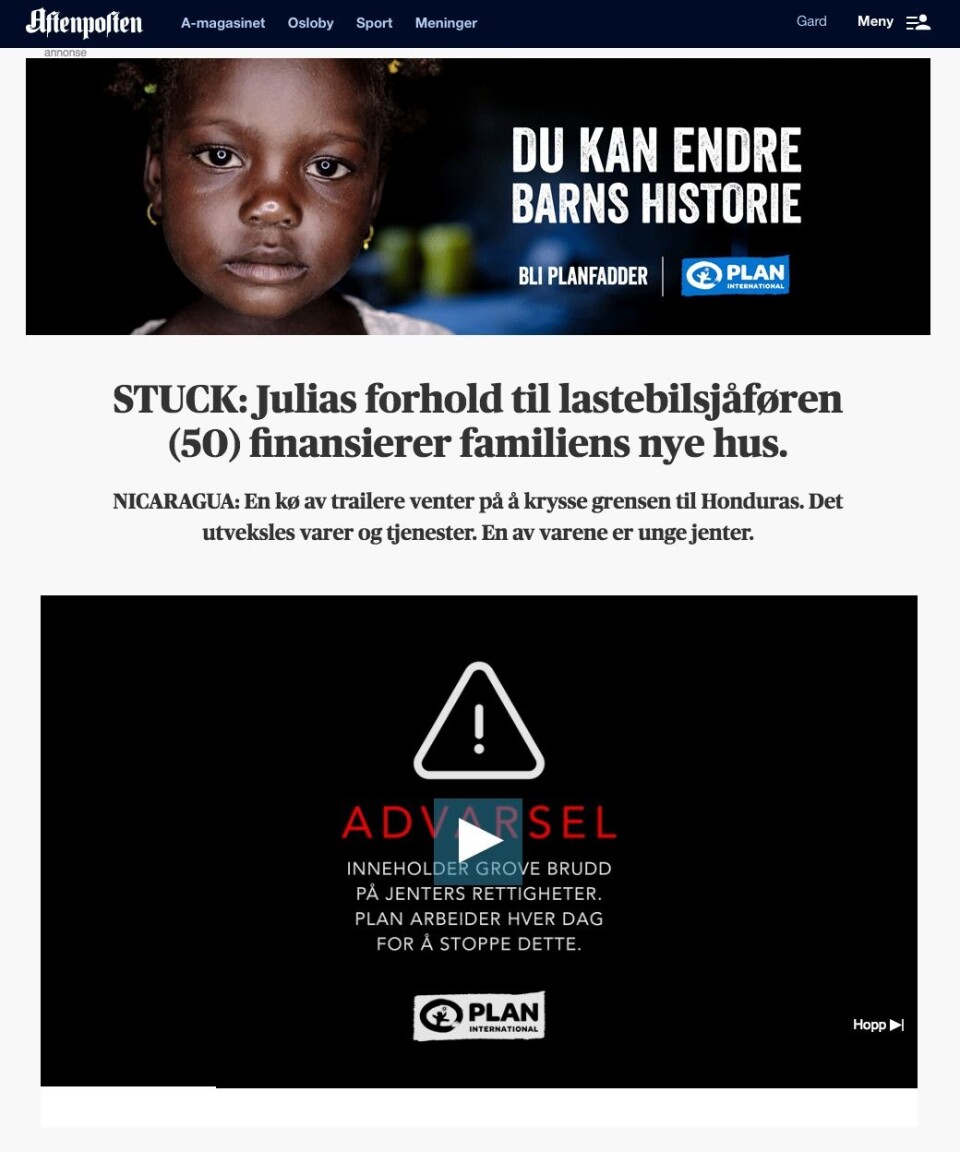 Dokumentar eller reklamekampanje for Plan? Dokumentar eller reklamekampanje for Plan?