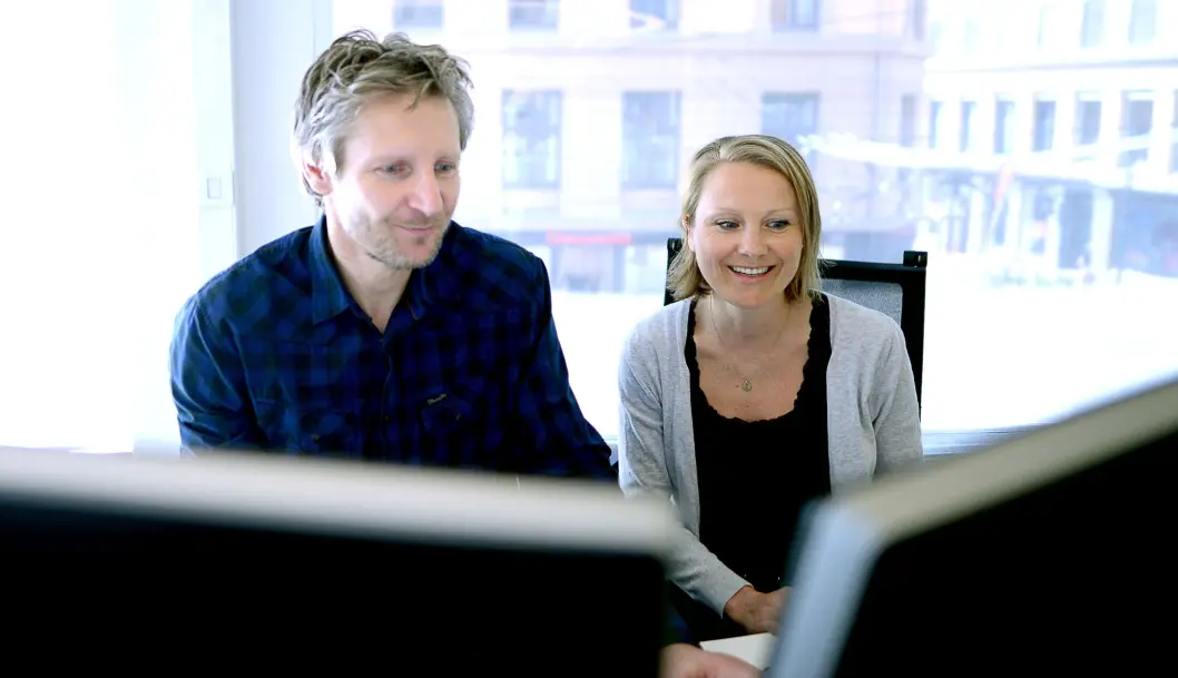 TU BYGG: Nyhetsleder Knut Bjørheim og journalist Tuva Strøm Johannessen. TU BYGG: Nyhetsleder Knut Bjørheim og journalist Tuva Strøm Johannessen.