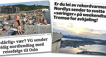 VG ville sende kalde nordlendinger til Oslo. Nordlys svarer med å hente to solbrente søringer til Tromsø for avkjøling