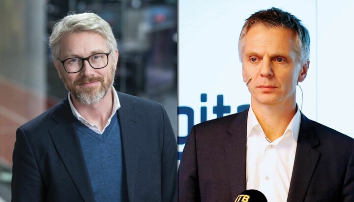 NESTEN I MÅL: TV 2-sjef Olav Sandnes og Canal Digital-sjef Ragnar Kårhus er enige om at de kommer til enighet.