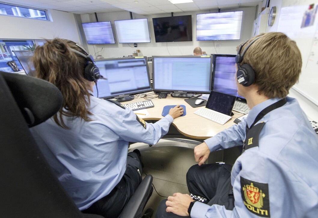Operasjonssentralen til politiet i Ski. Operasjonssentralen til politiet i Ski.