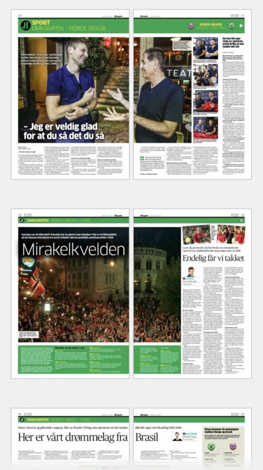 Aftenposten lørdag 9. juni. Aftenposten lørdag 9. juni.