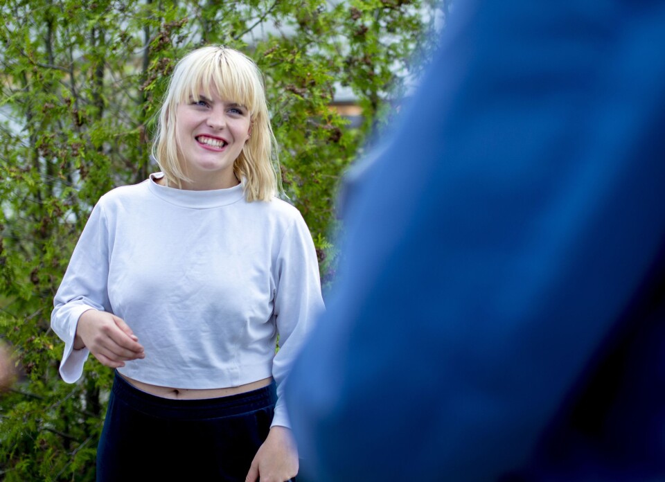 Ulrikke Falch under NRKs høstlansering. Ulrikke Falch under NRKs høstlansering.