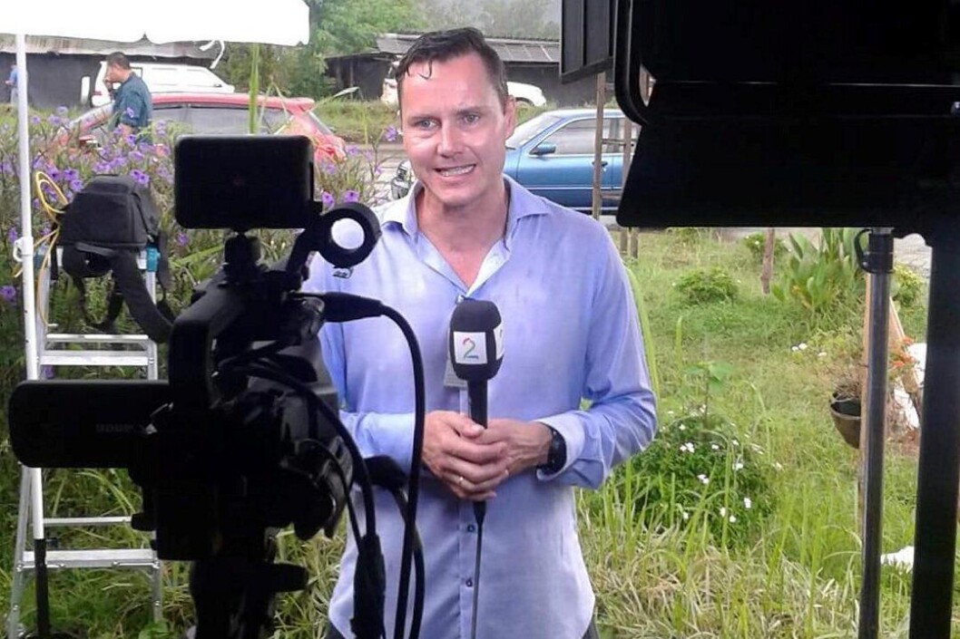 Reporter Kjetil Iden i TV 2 rapporterer fra Thailand. Reporter Kjetil Iden i TV 2 rapporterer fra Thailand.