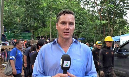 Reporter Kjetil Iden i TV 2 rapporterer fra Thailand. Reporter Kjetil Iden i TV 2 rapporterer fra Thailand.