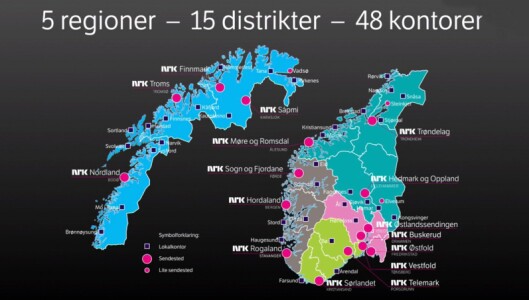 En oversikt over NRKs ulike kontorer. En oversikt over NRKs ulike kontorer.