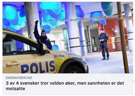 Faksimile fra Dagsavisen. Faksimile fra Dagsavisen.