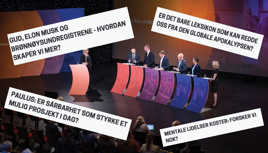 Hva er Arendalsukas «beste» arrangementstittel? Store norske leksikon har valgt ut 15 aktuelle kandidater - og kårer en vinner onsdag. Hva er Arendalsukas «beste» arrangementstittel? Store norske leksikon har valgt ut 15 aktuelle kandidater - og kårer en vinner onsdag.