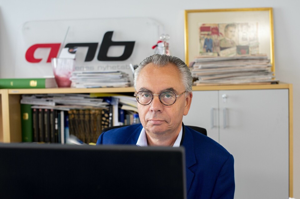 Kjell Werner, redaktør og fra nyttår eneste ansatte i ANB.