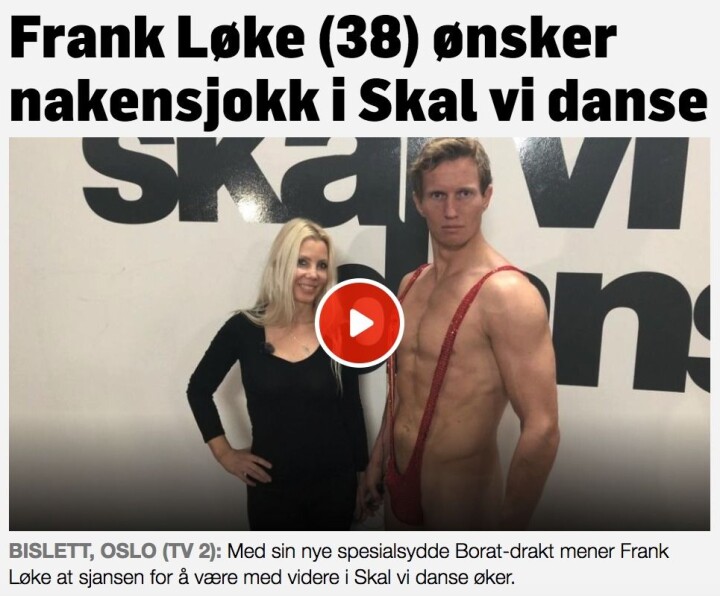Faksimile fra TV 2.no.