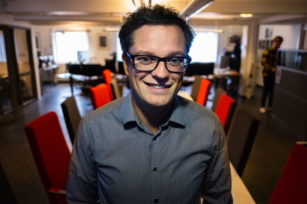 Senning Andersen, sjefredaktør og administrerende direktør i Fremover. Senning Andersen, sjefredaktør og administrerende direktør i Fremover.