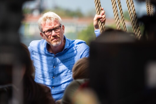 Olav Terjeson Sandnes, direktør i TV 2, under Arendalsuka. Olav Terjeson Sandnes, direktør i TV 2, under Arendalsuka.