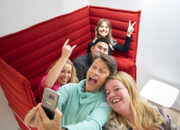 Madeleine Schøyen Bergly, Christine Calvert, Benjamin Werring, Vilde Kristine Darvik og Tone Helene Angsund.