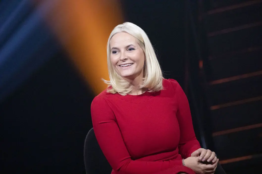 Kronprinsesse Mette Marit i Lindmo-studio. Kronprinsesse Mette Marit i Lindmo-studio.