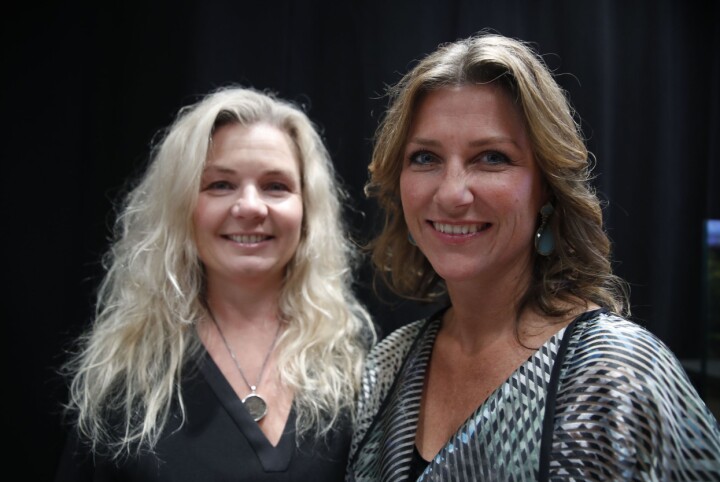 Prinsesse Märtha Louise t.h og Elisabeth Nordeng er tilstede da Cappelen Damm legger fram sin høstliste i Oslo tirsdag.Foto: Terje Pedersen / NTB scanpix