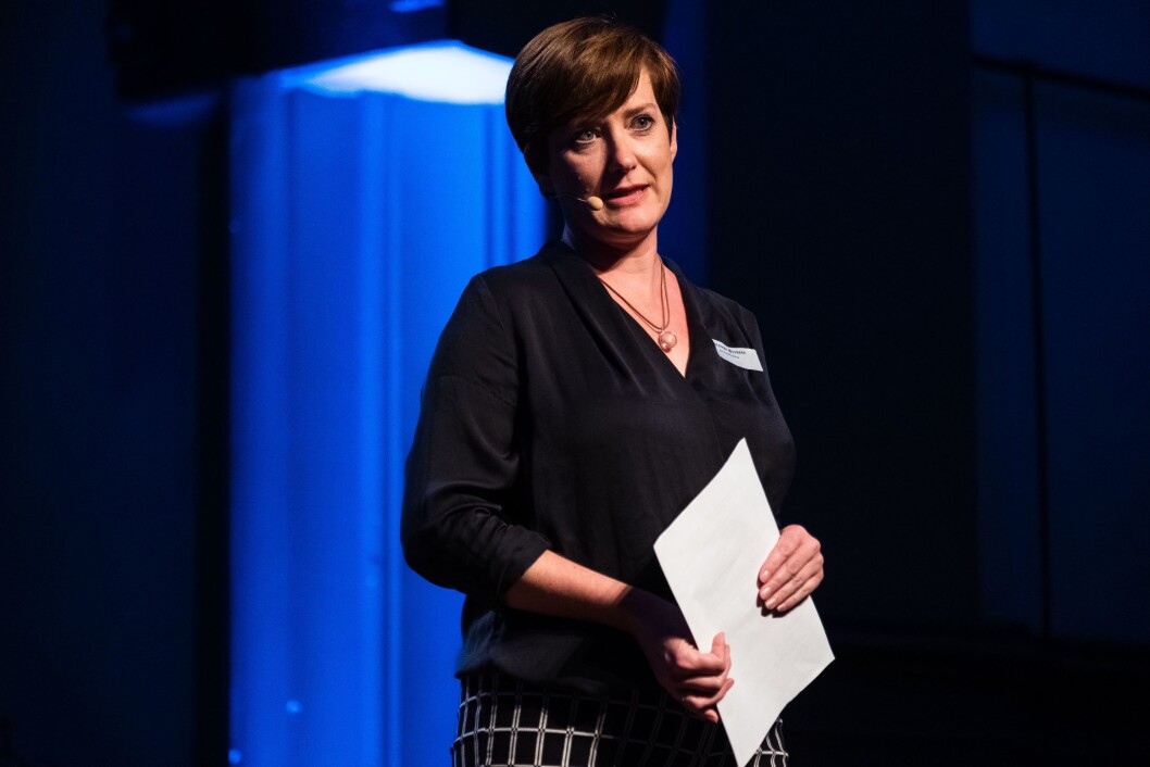 Veslemøy Østrem, leder av Medienettverket, forum for kvinner i ledelse. Her fotografert under organisasjonens jubileumskonferanse i kulturkirken Jakob tidligere i høst. Veslemøy Østrem, leder av Medienettverket, forum for kvinner i ledelse. Her fotografert under organisasjonens jubileumskonferanse i kulturkirken Jakob tidligere i høst.