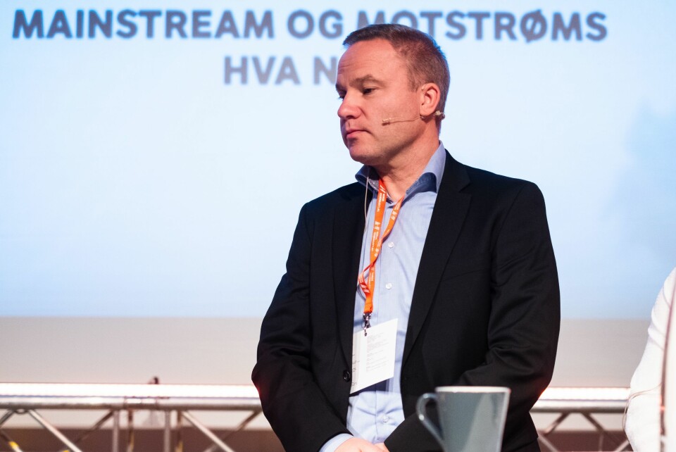Redaktør Helge Lurås i Resett. Her fra en debatt om mediemangfold.