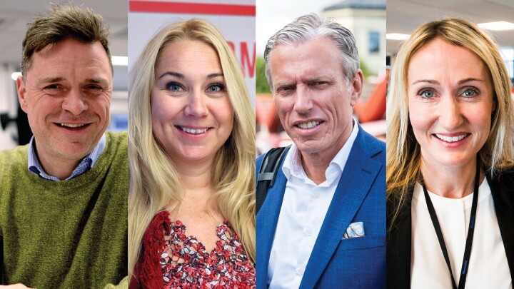 Espen Egil Hansen i Aftenposten Tine A. Jensen i Discovery, Rolv Erik Ryssdal i Schibsted og Kirsti Husby i Adressa.