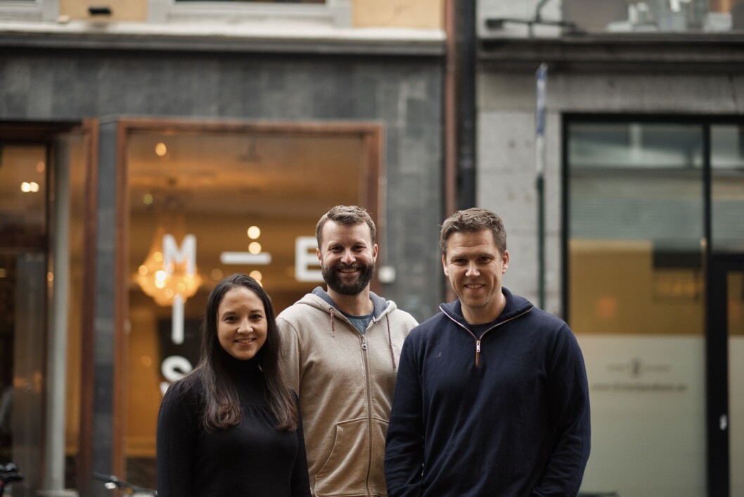Fra høyre: Carolina Mendosa, prosjektredaktør i Pressworks Story, Björn Audunn Blöndal, daglig leder i Pressworks Story og Christian Enger, daglig leder i Pressworks Studio. Fra høyre: Carolina Mendosa, prosjektredaktør i Pressworks Story, Björn Audunn Blöndal, daglig leder i Pressworks Story og Christian Enger, daglig leder i Pressworks Studio.