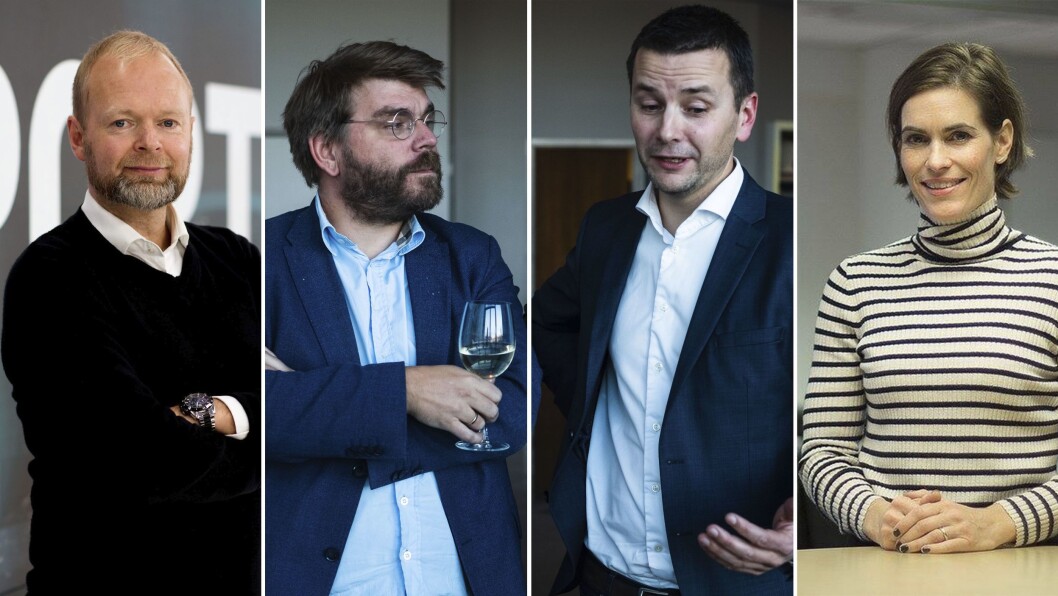 Vegard Jansen Hagen i TV 2, Sigvald Sveinbjørnsson i Bergensavisen, Øyulf Hjertenes i Bergens Tidende, og Dyveke Buanes i NRK Hordaland. Vegard Jansen Hagen i TV 2, Sigvald Sveinbjørnsson i Bergensavisen, Øyulf Hjertenes i Bergens Tidende, og Dyveke Buanes i NRK Hordaland.