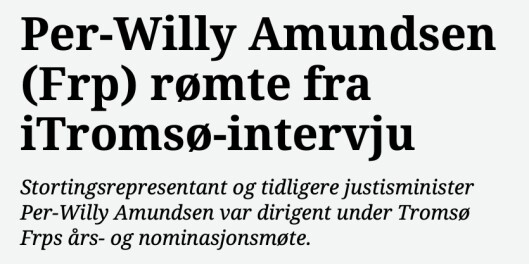 Slik titler iTromsø saken sin. Slik titler iTromsø saken sin.