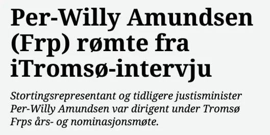 Slik titler iTromsø saken sin. Slik titler iTromsø saken sin.