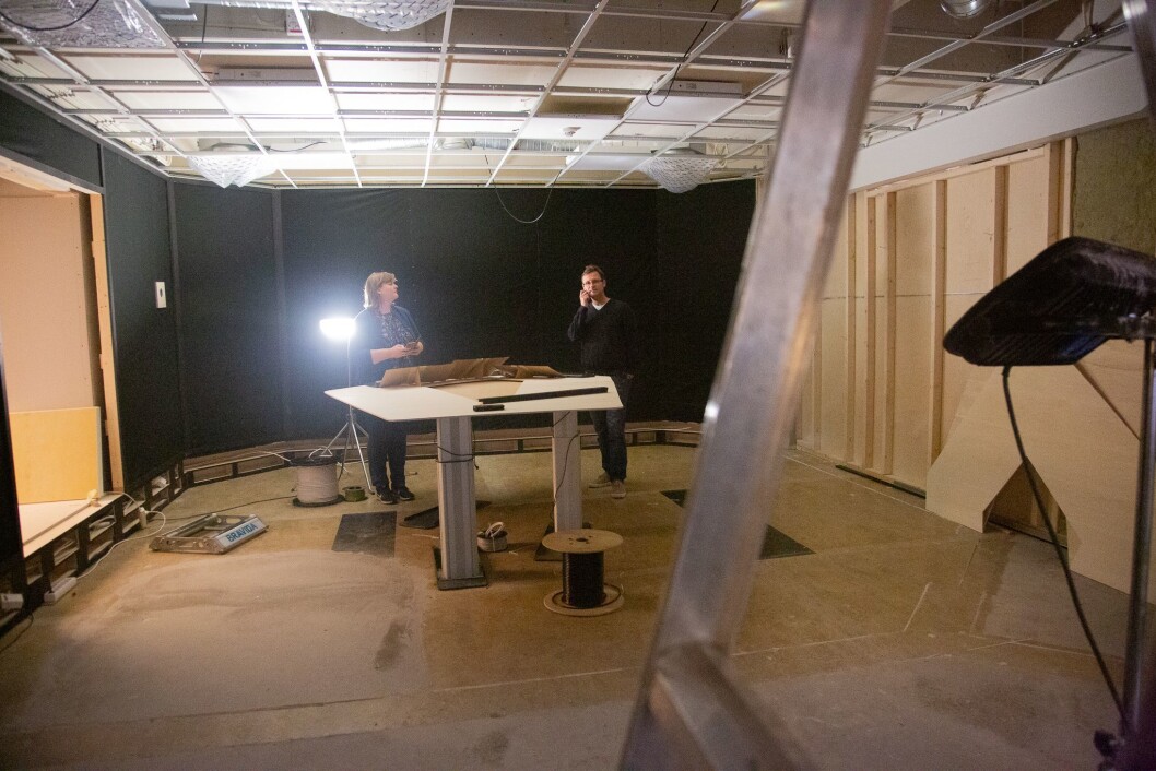 Det nye studioet til Dagsnytt 18 og Nyhetsmorgen på Marienlyst. Det vil stå ferdig i 2019. Det nye studioet til Dagsnytt 18 og Nyhetsmorgen på Marienlyst. Det vil stå ferdig i 2019.