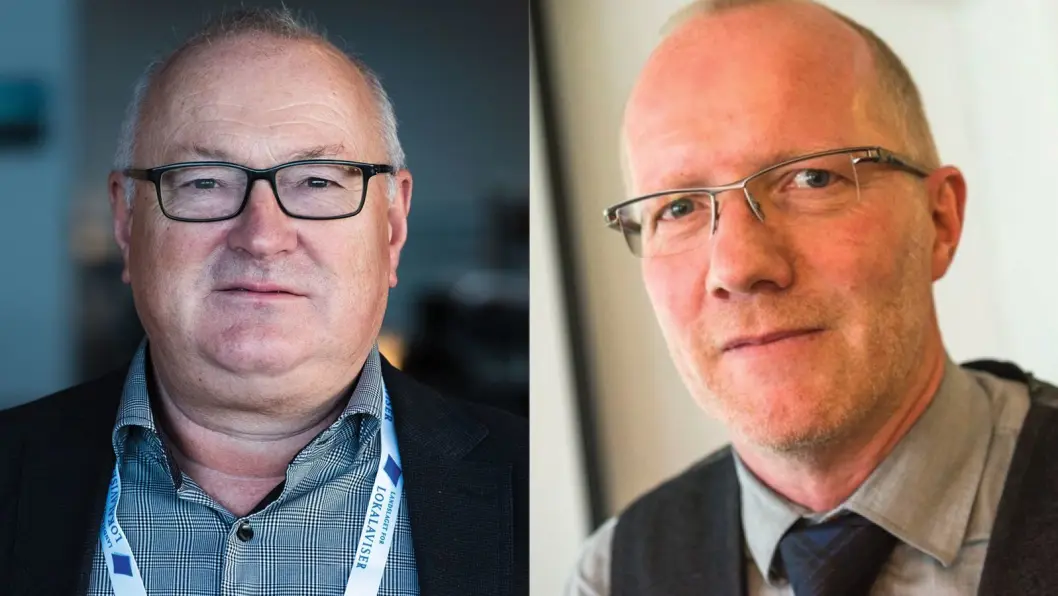 Rune Hetland i LLA og Arne Jensen i Norsk Redaktørforening Rune Hetland i LLA og Arne Jensen i Norsk Redaktørforening