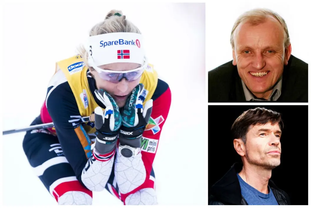 Skistjerne Therese Johaug. Innfelt: Sportskommentator Esten O. Sæther i Dagbladet og samfunnsdebattant og sosiolog Kjetil Rolness. Skistjerne Therese Johaug. Innfelt: Sportskommentator Esten O. Sæther i Dagbladet og samfunnsdebattant og sosiolog Kjetil Rolness.