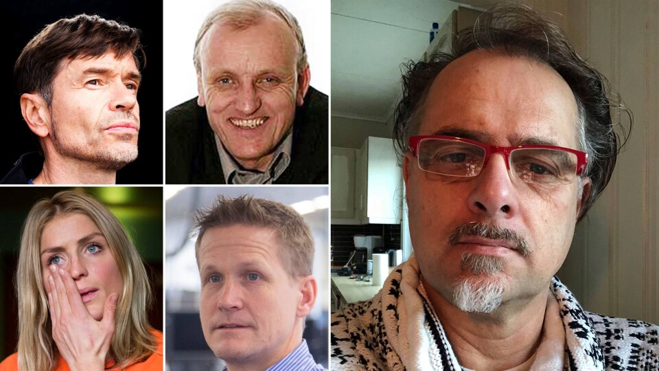Fra øverst venstre: Kjetil Rolness, Esten O. Sæther, nede til venstre Therese Johaug, Leif Welhaven og stort bilde Lasse Olsrud Evensen. Fra øverst venstre: Kjetil Rolness, Esten O. Sæther, nede til venstre Therese Johaug, Leif Welhaven og stort bilde Lasse Olsrud Evensen.
