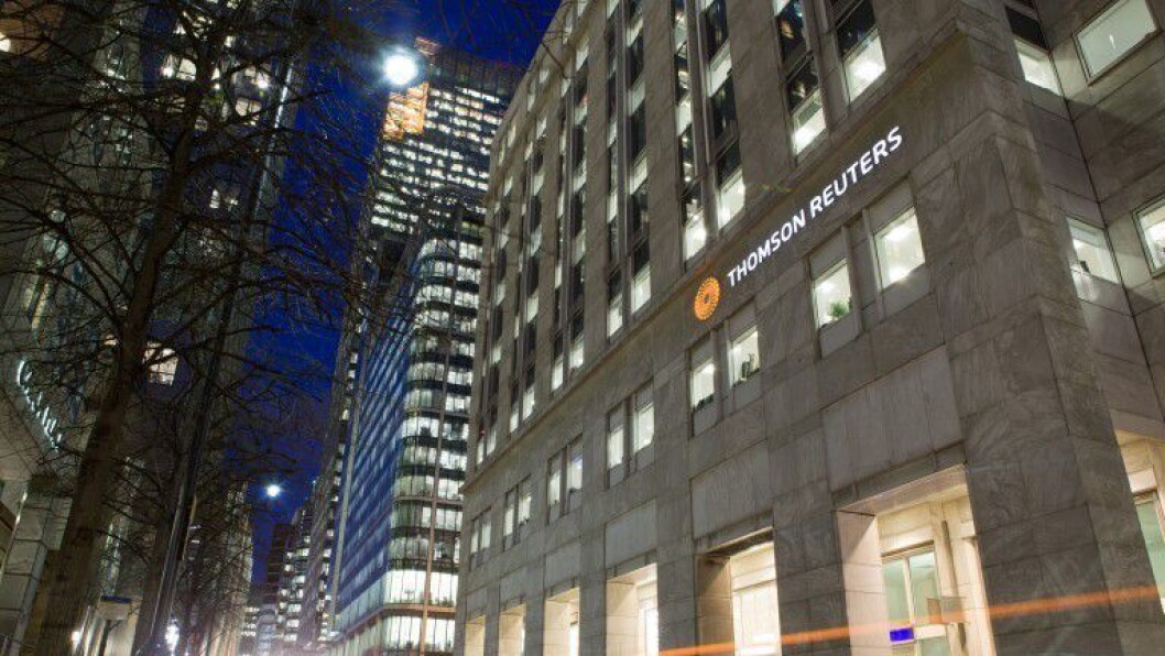 En Thomson Reuters-bygning. En Thomson Reuters-bygning.