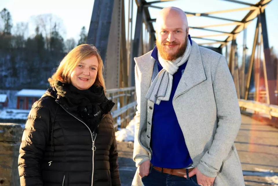 Bjrøn Inge Rødfoss og Eva Holmgren i Eidsvoll Ullensaker Blad
