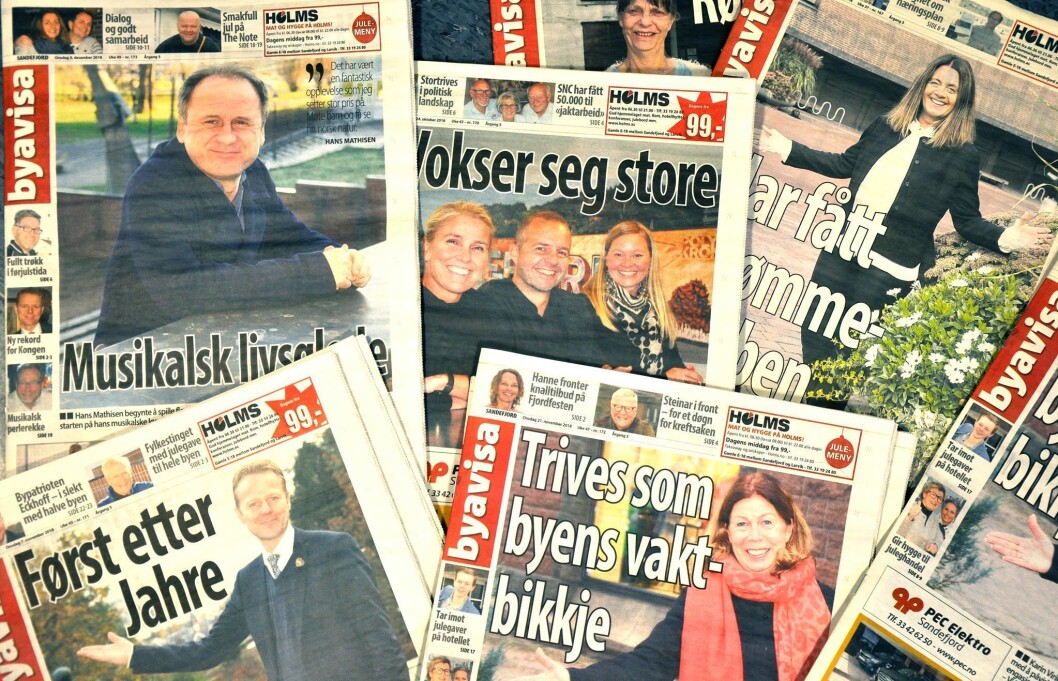 Byavisen Sandefjord legges ned. Byavisen Sandefjord legges ned.