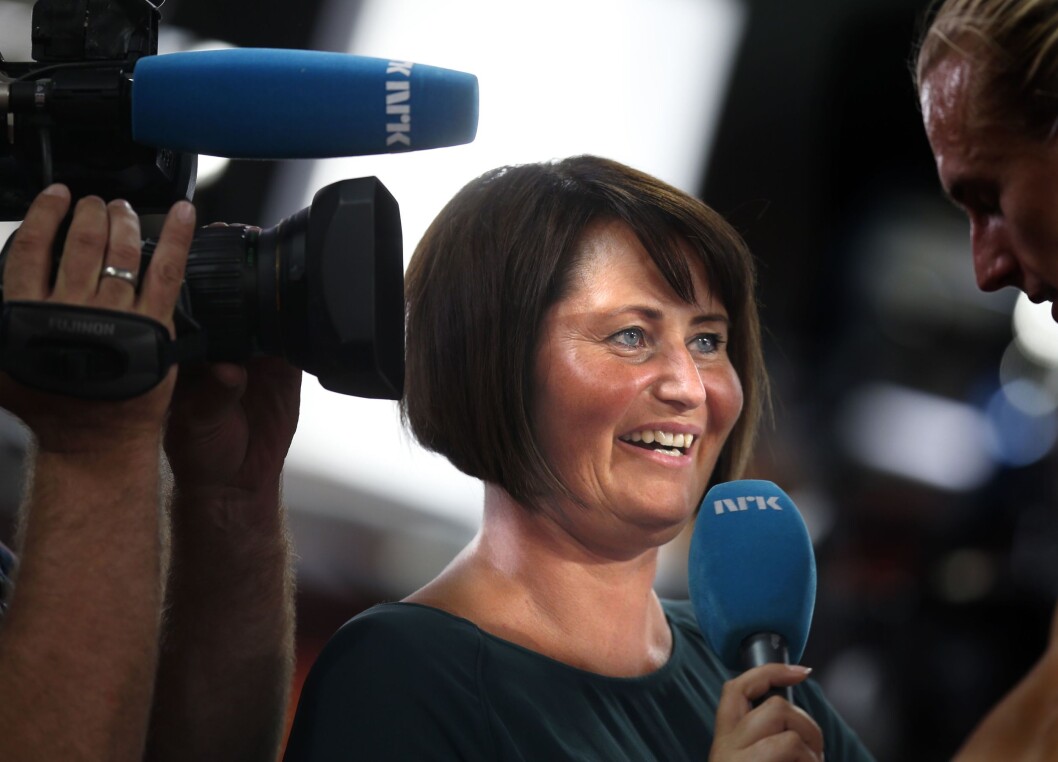 NRK-journalist Line Andersen. NRK-journalist Line Andersen.