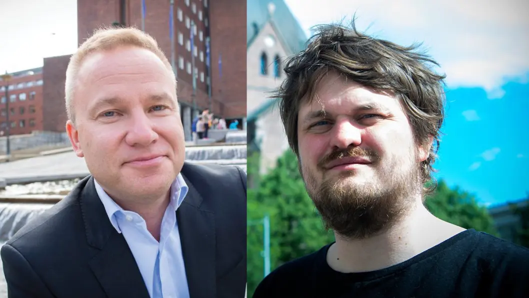 Redaktør Helge Lurås og påtroppende redaksjonssjef Lars Akerhaug i Resett. Redaktør Helge Lurås og påtroppende redaksjonssjef Lars Akerhaug i Resett.