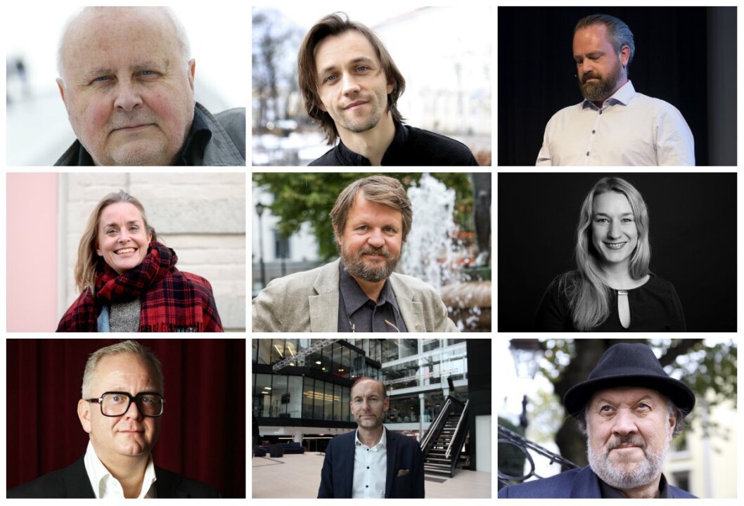 Alle på bildet har uttalt seg negativt om at DN kutter kulturanmeldelsene. Alle på bildet har uttalt seg negativt om at DN kutter kulturanmeldelsene.