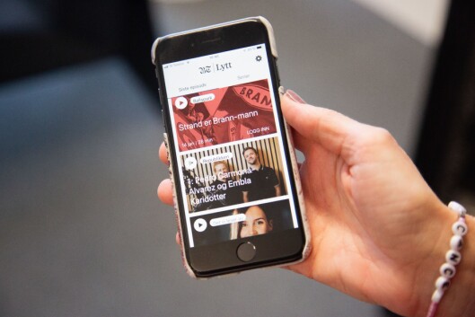 BT sin nye lyd-app, «BT Lytt». BT sin nye lyd-app, «BT Lytt».