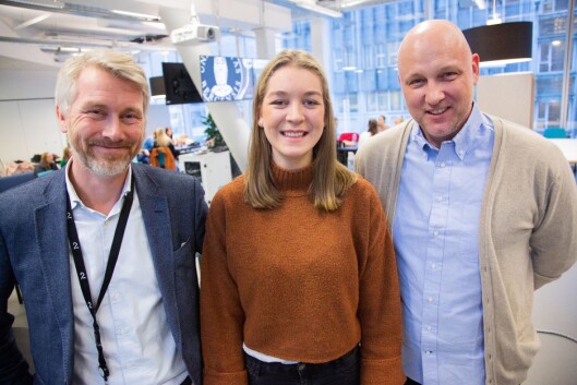 Sjefredaktør i TV 2, Olav T. Sandnes, saman med masterstudent Johanna Magdalena Husebye og Ole J. Mjøs, professor og fagleg leiar på medieutdanninga på Universitetet i Bergen. Sjefredaktør i TV 2, Olav T. Sandnes, saman med masterstudent Johanna Magdalena Husebye og Ole J. Mjøs, professor og fagleg leiar på medieutdanninga på Universitetet i Bergen.