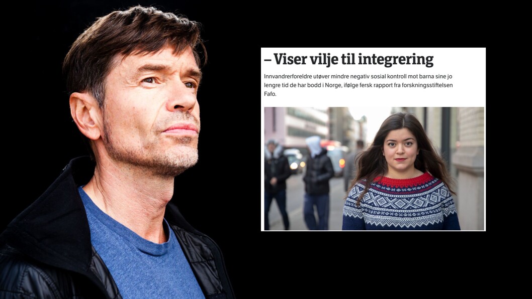 Sosiolog og samfunnsdebattant Kjetil Rolness. Innfelt: NRKs artikkel. Sosiolog og samfunnsdebattant Kjetil Rolness. Innfelt: NRKs artikkel.